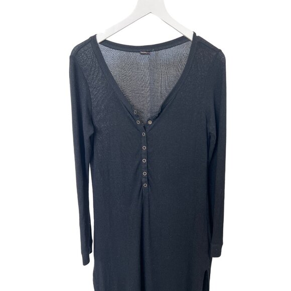 Free Press Black Cozy Lounge Maxi Dress - Picture 3 of 5